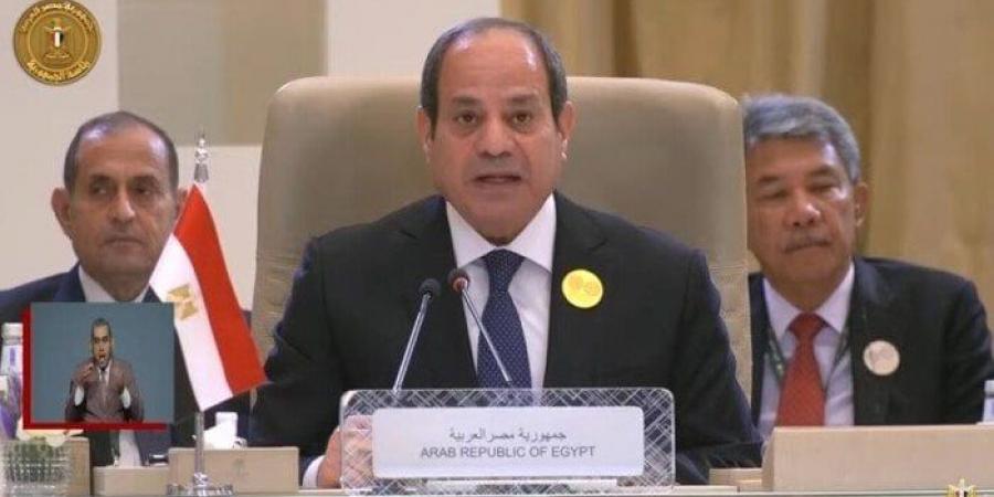 الرئيس السيسي: مصر تسعى لوقف العدوان والتدمير الذى يتعرض له الشعب اللبنانى