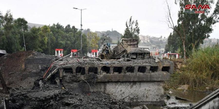 جراء العدوان الإسرائيلي ‏على المعابر الحدودية… أضرار كبيرة تلحق بالجسور في ريفي حمص وطرطوس