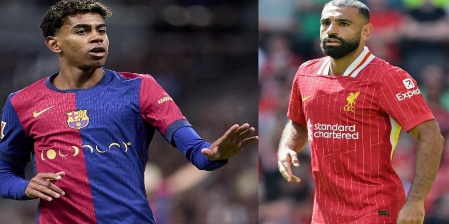 لامين يامال يقف فى طريق محمد صلاح إلى برشلونة