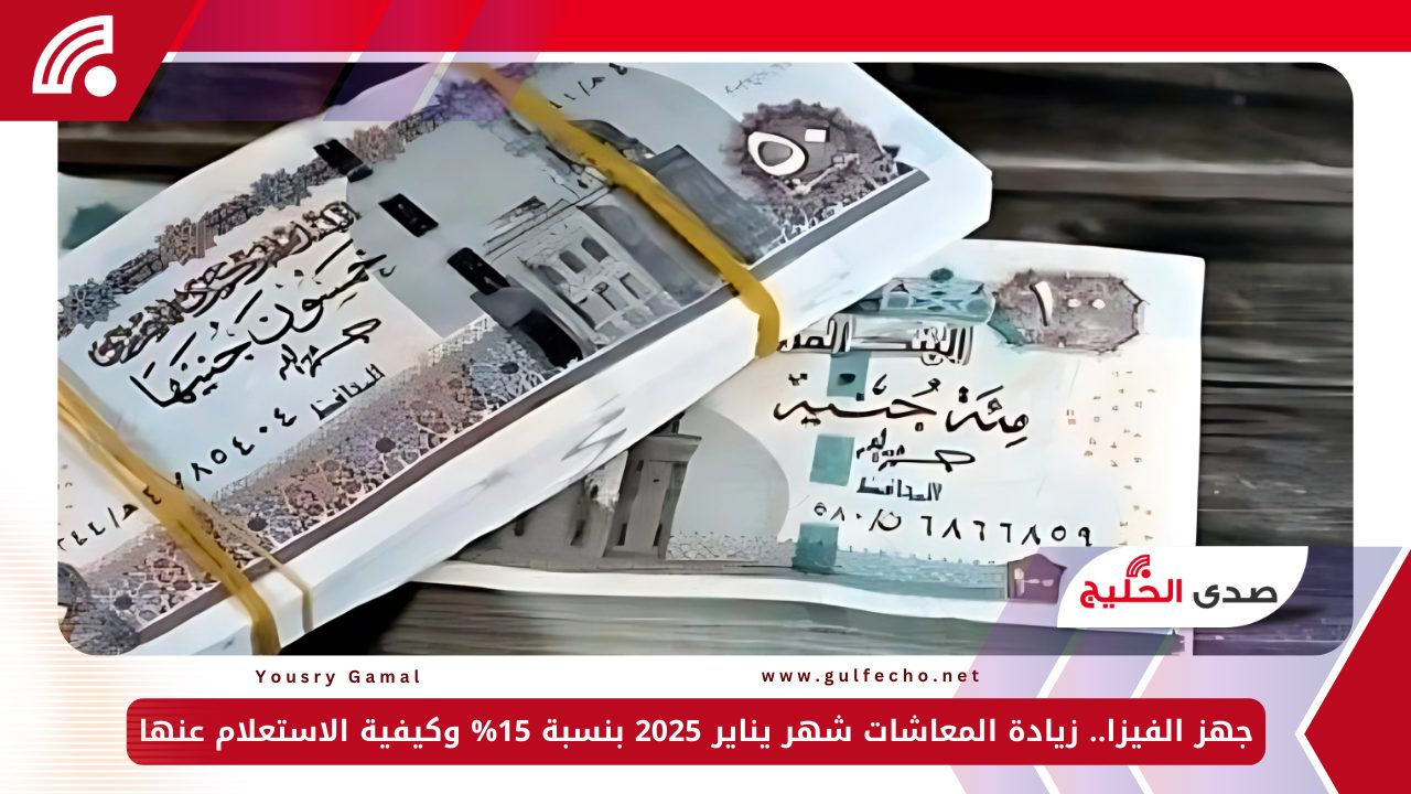 جهز الفيزا.. زيادة المعاشات شهر يناير 2025 بنسبة 15% وكيفية الاستعلام عنها