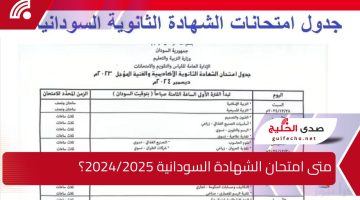 متى امتحان الشهادة السودانية 2024/2025؟ خطوات التسجيل والجدول الرسمي