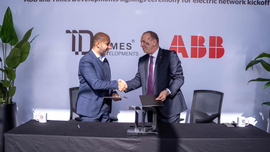 جريدة إسكان مصر | شراكة استراتيجية بين «Times Developments» للتطوير وشركة «ABB» للعمل فى مشروعي «Avelin و Aster »