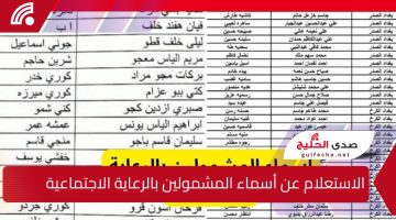 برابط مباشر …خطوات الاستعلام عن أسماء المشمولين بالرعاية الاجتماعية الوجبة الأخيرة 2025