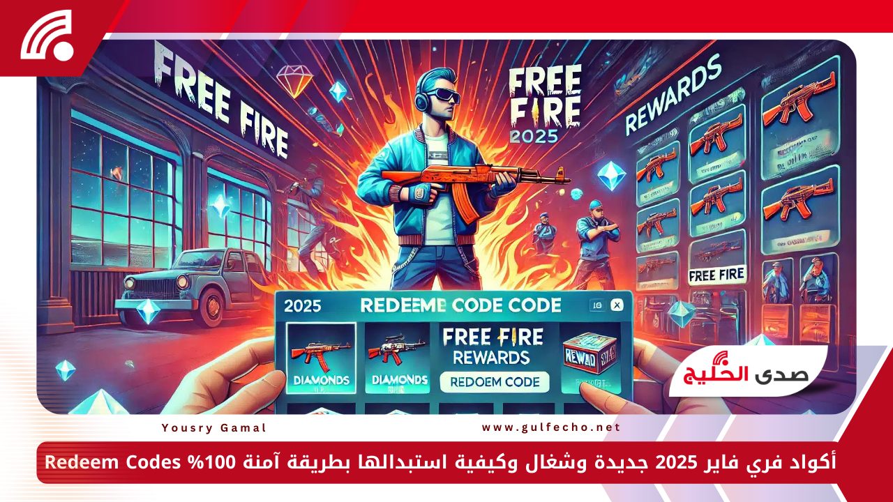 أكواد فري فاير 2025 جديدة وشغال وكيفية استبدالها بطريقة آمنة 100% Redeem Codes