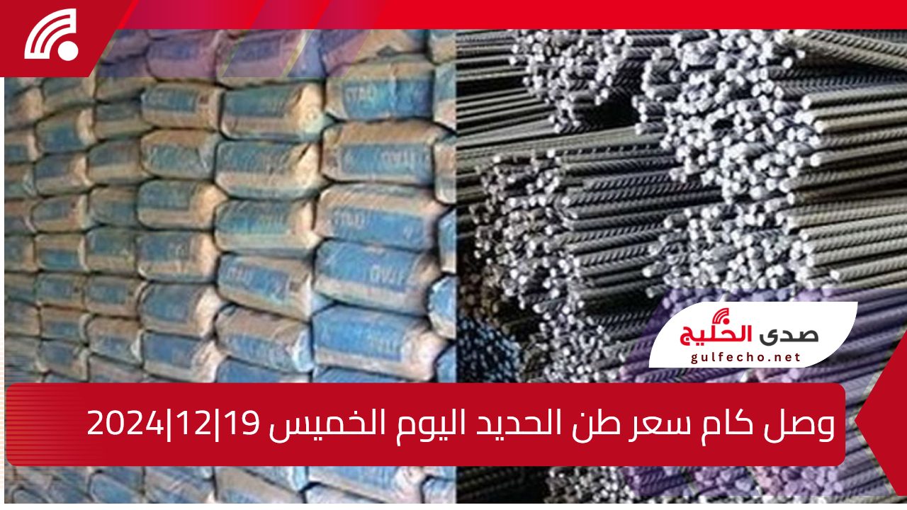 وصل كام سعر طن الحديد اليوم في مصر الخميس 19\12\2024 في أسواق المحلية للبناء والتشييد