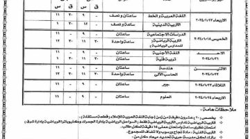 جدول امتحانات الصف الثالث الإعدادي 2025.. اليكم التفاصيل بالداخل