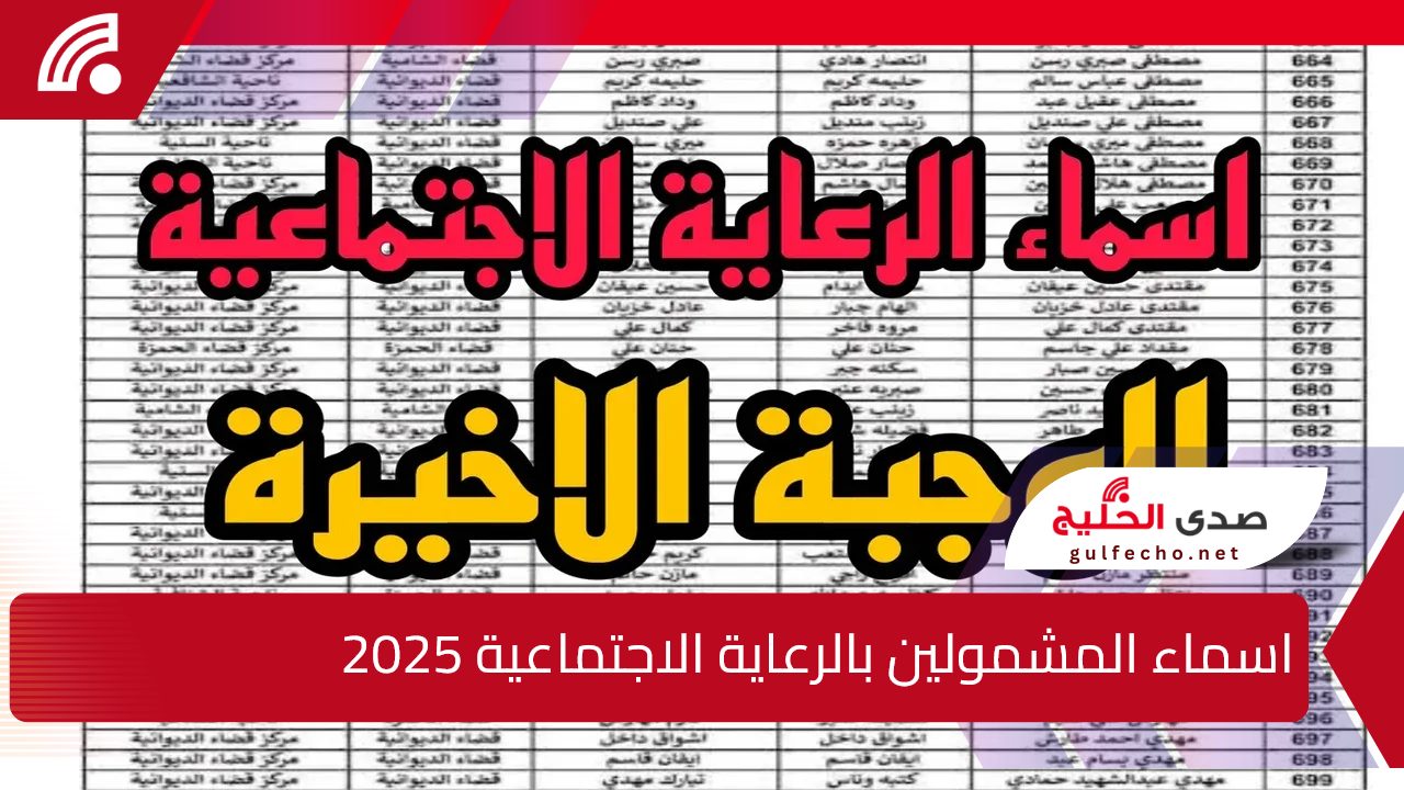 استعلم هسه pdf.. الاستعلام عن اسماء المشمولين بالرعاية الاجتماعية الوجبة الأخيرة 2025 عبر منصة مظلتي الإلكترونية