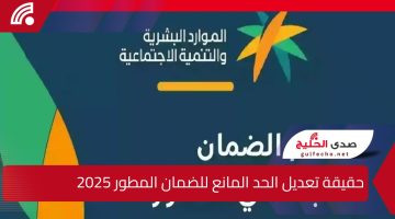 وزارة الموارد البشرية تكشف.. حقيقة تعديل الحد المانع للضمان المطور وبدء التطبيق مع العام الميلادي الجديد 2025 